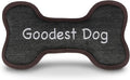P.L.A.Y. Stuffed Dog Toys, ECO Bones - Extra Durable Squeaker Chew Toy, Great for Teething Puppies & Small, Medium, Large Dog Breeds - Machine Washable, Recycled Materials (Urban Denim, Medium)