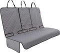 Lusso Gear Dog Car Seat Cover for Back Seat - 100% Waterproof - Full Protection from Mud, Scratches, Shedding - Non-Slip Cover Stays in Place, Fits Car, Truck, SUV (Gray)