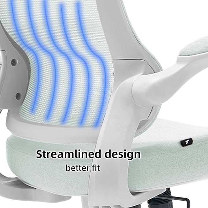 TT Airflex V2 Mesh Ergonomic Super Soft Wide Cushion Office Computer Desk Chair Adjustable Arms (Minty Green)