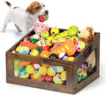 handrong Dog Toy Basket,Wood Dog Toy Box,Dogs Toys Bin,Dogs Storage Organizer,Large Cat Toys Basket Box for Living Room Outdoors Organizing Storage