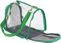 VILLCASE Portable Bird Travel Cage Carrier for Small Birds Budgie Parrot Lightweight Green Compact Outdoor Transport Bag