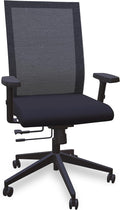 Nexys Home Office Desk Chair, Adjustable Tilt, Height Adjustable Armrests, High Mesh Back Variable Height, Rolling Work Swivel Chairs with Wheels, Comfortable for Long Hours, Onyx | Vinyl