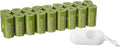 Amazon Basics Dog Poop Bags with Dispenser, 270 Count, Enhanced for Guaranteed Leakproof, Brazilian Mango Scented, Includes Leash Clip