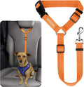 BWOGUE Pet Dog Cat Seat Belts, Car Headrest Restraint Adjustable Safety Leads Vehicle Seatbelt Harness (1 Pack)