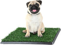 PETMAKER Artificial Grass Puppy Pee Pad for Dogs and Small Pets, 16” x 20” | Reusable 3-Layer Turf Pads for Dogs with Tray, Indoor and Outdoor Fake Grass Potty, Pet Supplies