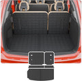 Cargo Mat Compatible with 2024 2025 2026 Chevrolet Traverse (NOT Limited) GMC Acadia 2025 2026 Buick Enclave Cargo Liner Back Seat Cover Chevy Traverse Accessories (Trunk Mat+Backrest Mats)