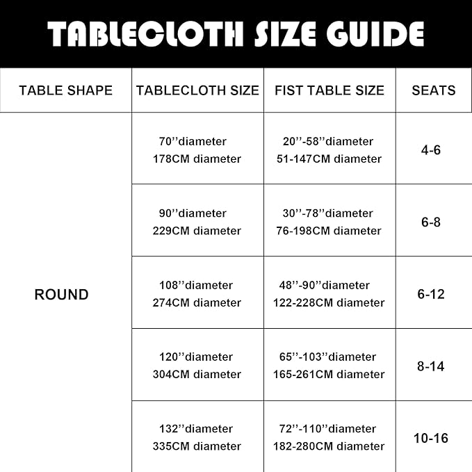 6 Pack Ivory Round Tablecloths 90 Inches Table Cloth Stain and Wrinkle Resistant Washable Polyester Table Cover Fabric for Party, Wedding,Dining,and Banquet Decoration