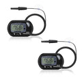 DaToo Aquarium Thermometer with Large LCD Display Fahrenheit/Celsius(℉/℃) Fish Tank Thermometer for Aquarium Reptile Terrarium Digital Water Thermometer with Suction Cup(2 Pack)