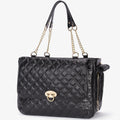 Fashion Pet Carrier Dogs Cat Small Animals Purse Bag, Leather Pet Carriers Dog Puppy Kitten Tote Travel Handbag TSA Airline-Approved