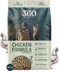 360 Pet Nutrition Freeze-Dried Raw Dog Food – Chicken Recipe with Liver & Organs, High Protein, Omega-3s, Fruits, Veggies & Superfoods, Grain-Free, No Fillers, 3 lb – Made in USA