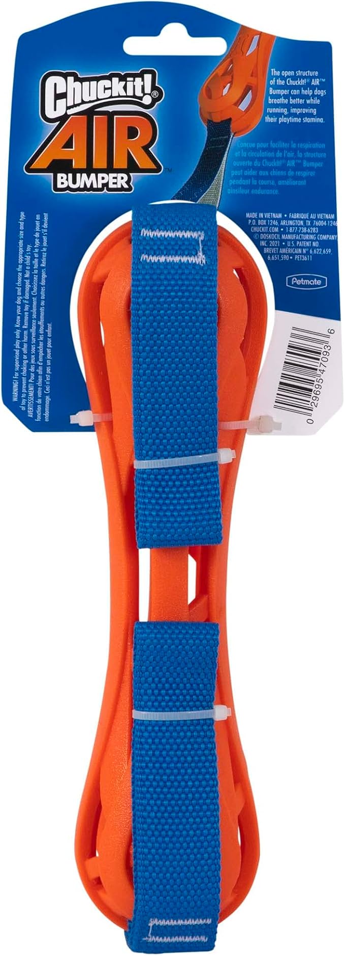 Chuckit! Air Fetch Bumper Dog Toy, Orange