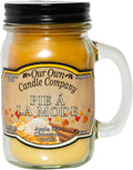 Our Own Candle Company Apple Pie Cinnamon Vanilla Scented Mason Jar Candle, 100 Hour Burn Time, Made in The USA - 13 Ounces