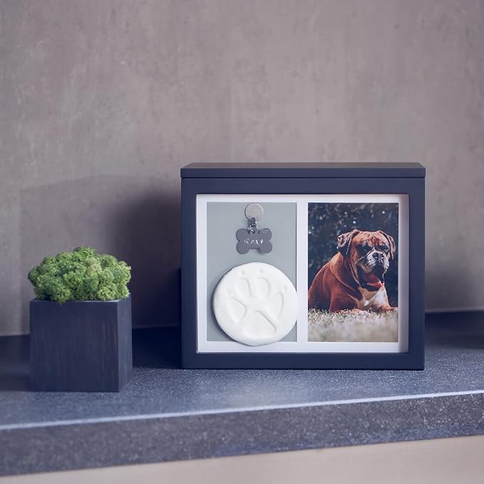 Chasing Tails Pet Urns for Dogs - Dog Urns for Ashes, Suitable for All Pets - Includes Paw Print Kit, Picture Frame and Photo Book for a Lasting Tribute and Cherish Precious Memories