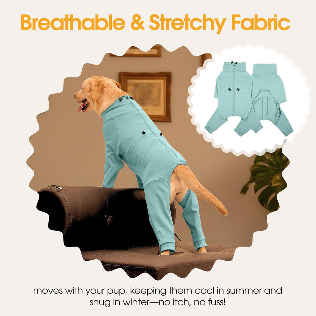 Dog Pajamas for Large Breeds with Back Zipper. Everyday comfort that fits naturally into your space.