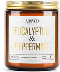AOOVOO Eucalyptus Mint Candles - 9 oz Scented Candles, Aromatherapy Candle, Soy Candle for Home Scented