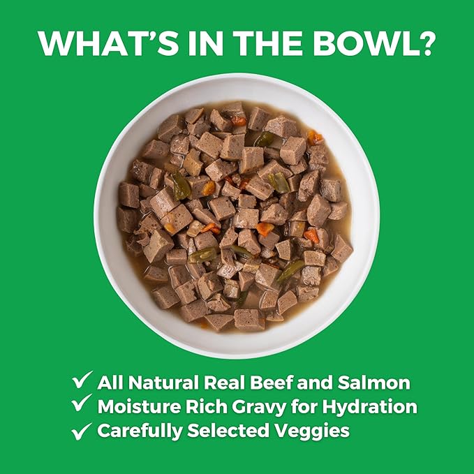 KOHA Pike Place Platter Stew for Dogs with Beef and Salmon, High Protein Wet Dog Food, 12.7oz Cans (Case of 12)