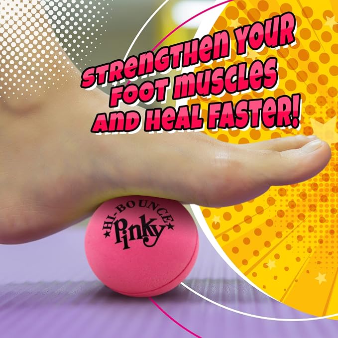 JA-RU High Bounce Pinky Ball (12 Pinky Balls) 2.5 Inch Bouncy Balls for Kids | for Indoor & Outdoor Sports | Hand & Foot Massage Ball | Bulk Party Favors & Classroom Prizes. 976-12p