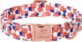 American Flag Dog Collar - 4th of July Dog Dog Collars for Large Dogs, Adjustable Independence Day Metal Buckle Patriotic Dog Collar L