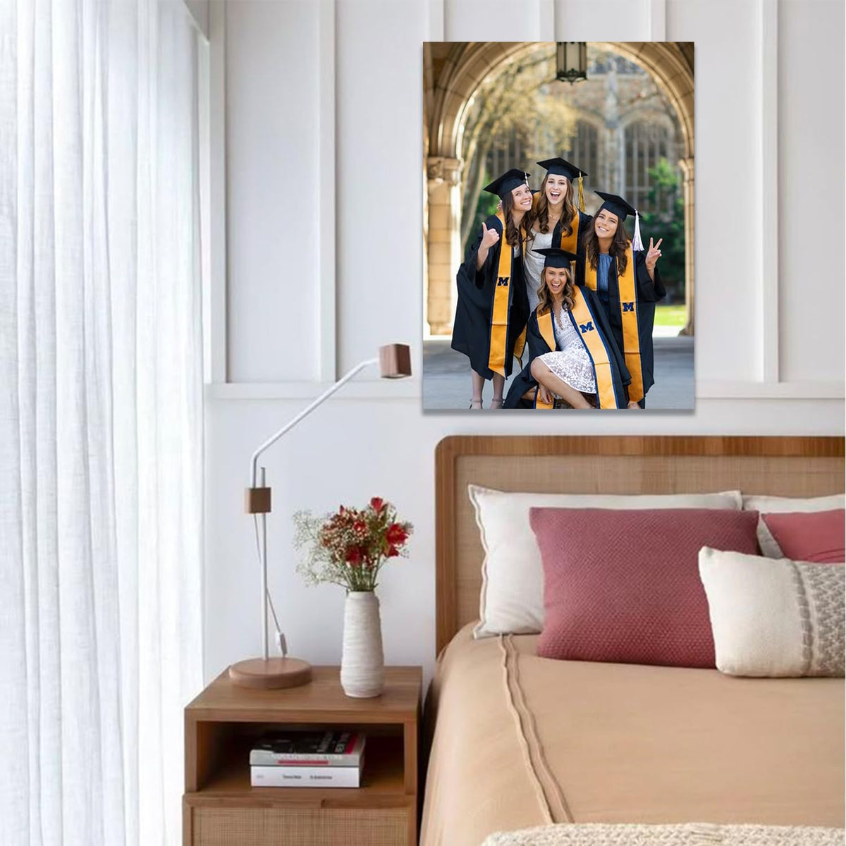 GZZFXXD Personalized Custom 36''x48'' Canvas Prints with Your Photo/your Image Large Wallart Wall Decor for Bedroom Dining room Living room Children's room(Unframed)