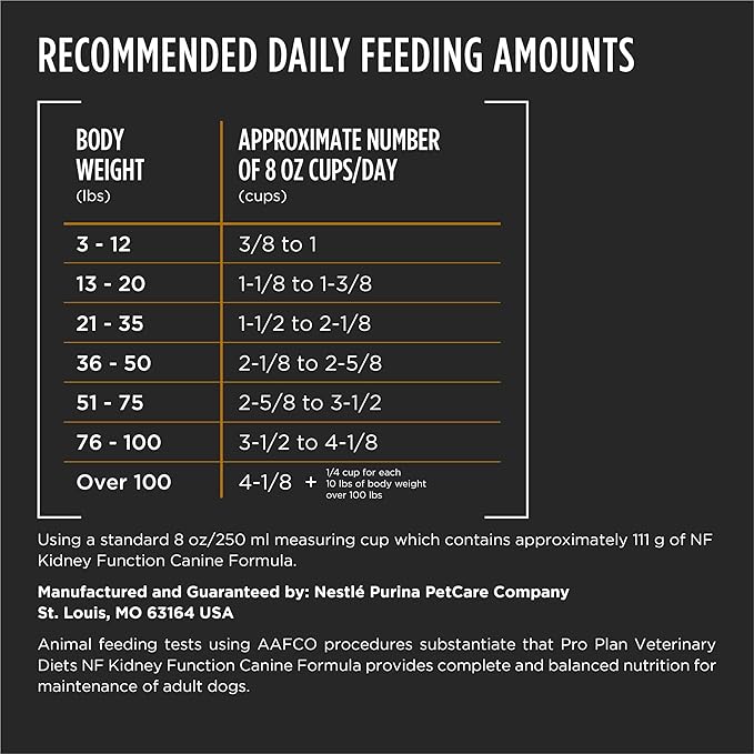 Pro Plan Veterinary Diets Purina NF Kidney Function Canine Dog Food Dry Formula - 16.5 lb. Bag