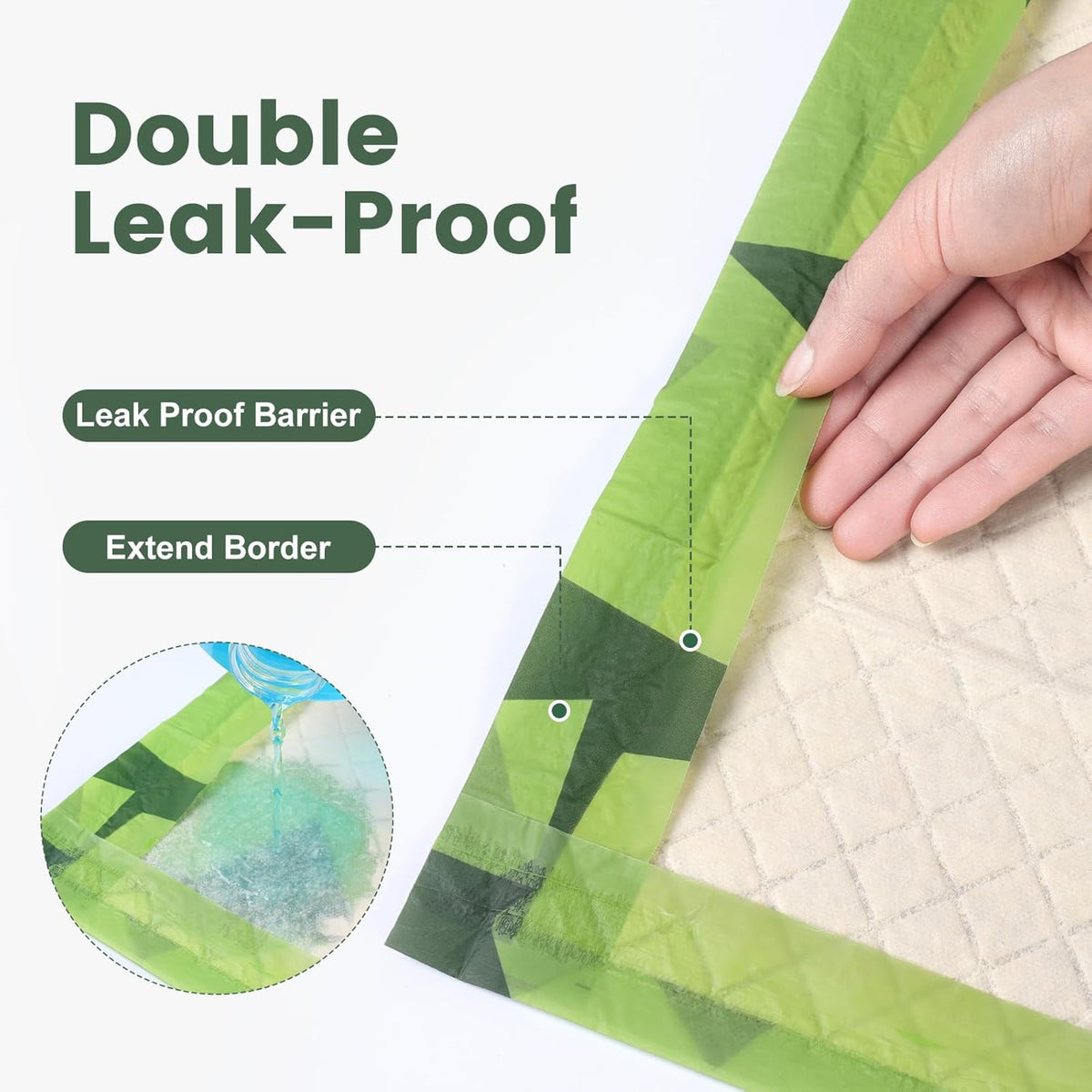 Gardner Pet Disposable Puppy Pads XL, 28" x 30" Dog Pee Pads for Dogs, Super Absorbent & Leak-Proof Full Edge-Wrapping Extra Thick Dog Potty Training Pads (50 Count)