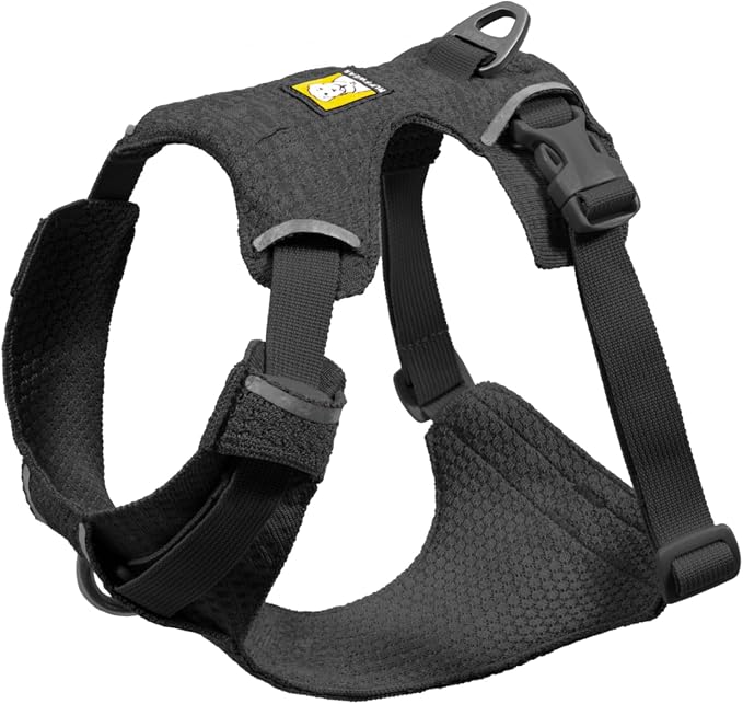 Ruffwear, Front Range Flex Dog Harness, Engineered Knit Construction for Ultimate Fit and Mobility, Lightweight Flexible Everyday Harness with Dual Leash Clips, Basalt Gray, Large/X-Large