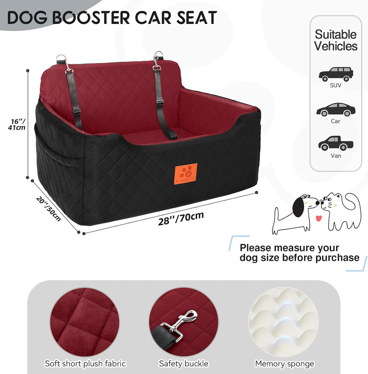 Dog Car Seat for Medium/Large Dogs. A thoughtful pick for calmer daily routines.