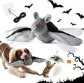 Flapping Bat Dog Toy, Flying Bat Toy for Dogs & Cat with Chirping & Flapping Wings, Interactive Rechargeable Bat Toy, Hanging Solo Play & Wand Compatible，2PCS