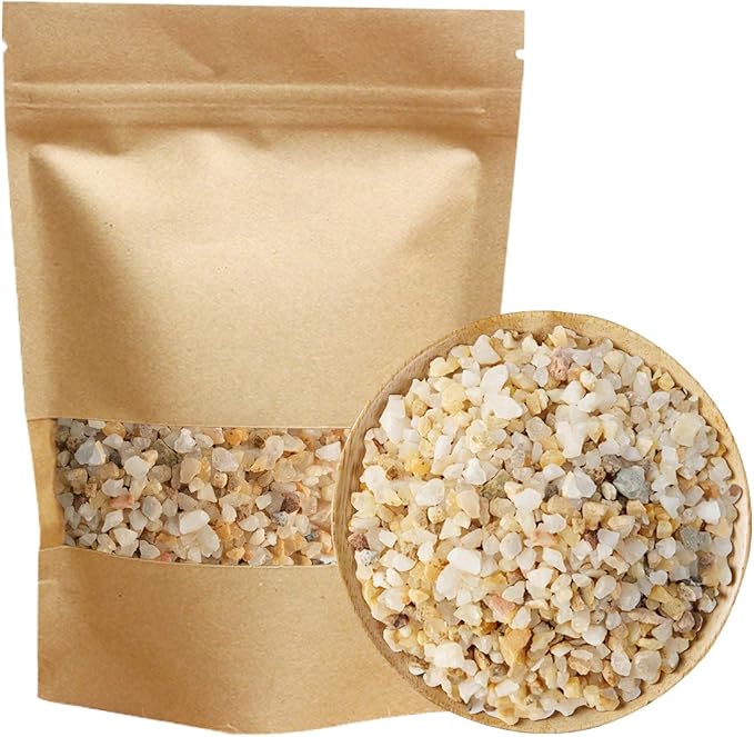 TOYPOPOR Coarse Silica Sand 2.2lb for Bonsai Cacti Succulent and Carnivorous Plant Mix