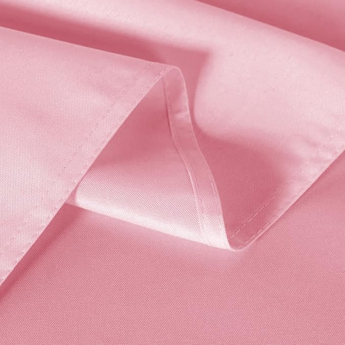 sancua 6 Pack Pink Tablecloth 60 x 102 Inch, Rectangle Table Cloth for 6 Feet Tables - Stain and Wrinkle Resistant Washable Polyester Table Cover for Dining Tables, Christmas Buffet Parties