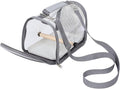 Small Bird Travel Cage Carrier Portable Parrot Carrier Bag with Breathable Mesh Small Gray Travel Cage for Budgie Conure Outdoor Transport