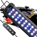Pawfly 14W Aquarium LED Light for 18 to 24 Inch Extendable Fish Tank Light with Full Spectrum Brilliant White Blue Red Lights with Daytime & Night Modes Timer Auto On/Off Adjustable Brightness