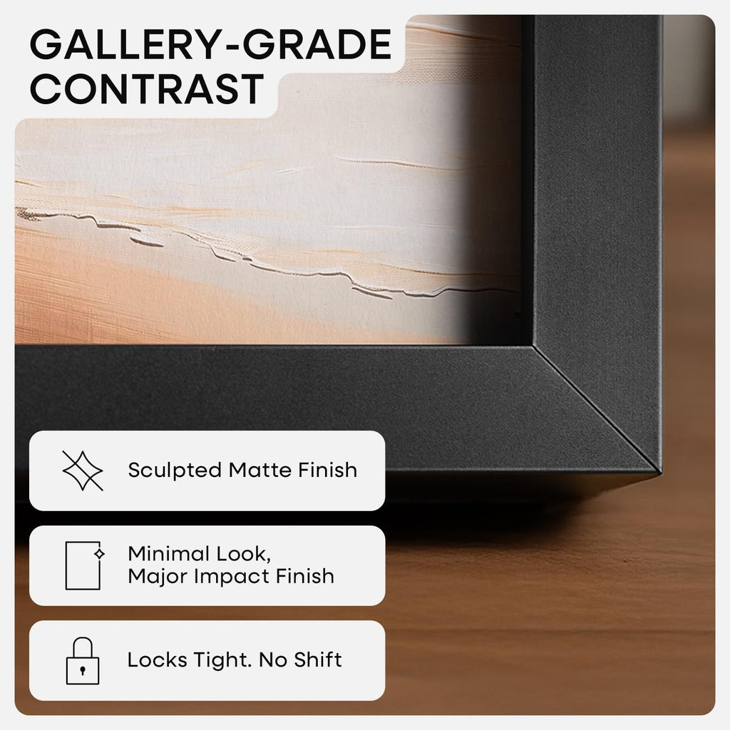 Homeforia A5 Picture Frame Black, High End Metal 5.8x8.3 Frames Matted to 4.1x5.8 Print, A5 Photo Frame with Mat A6, 5.8 x 8.3 Poster Frame, 8.3x5.8 Display Frames, Tempered Glass, Wall Kit, Set of 1