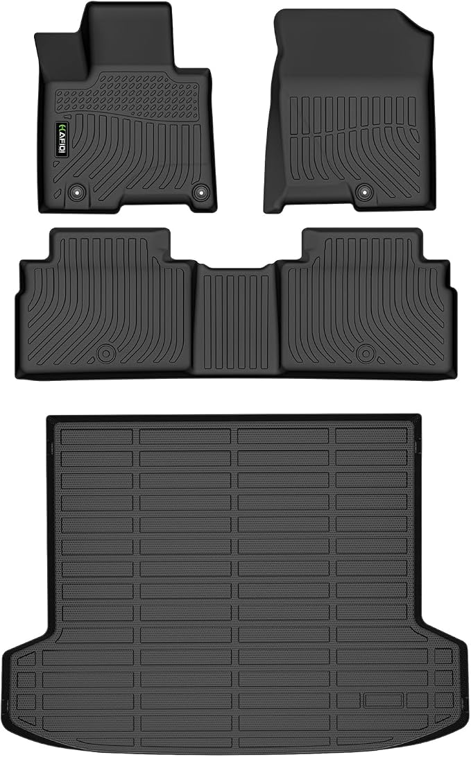 All Weather Floor Mats & Cargo Liner for Hyundai Tucson Plug in Hybrid 2022-2025 2026 (PHEV) Custom Fit Full Set Accessories - Black