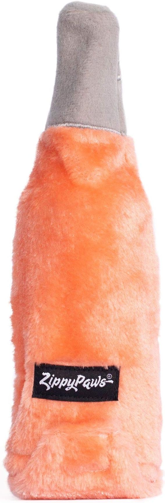 ZippyPaws Happy Hour Crusherz - Interactive Dog Toys to Keep Them Busy, Squeaky Plush Pet Toy for All Breeds, for Small, Medium, & Large Dogs, Drink Themed Crinkle Water Bottle Toy - Rosé