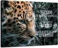 Motivational Wall Decor Success Entrepreneur Quotes Posters Success Is Rented Inspirational Wall Art For Office Living Room Bedroom Office Bathroom Canvas Print Framed Ready to Hang[18" W X 24" H]