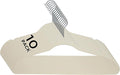 Simplify 10 Super Slim Velvet Huggable Hangers in Ivory