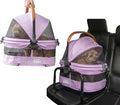 Pet Gear No-Zip View 360 Pet Carrier & Car Seat, 15", Cotton Candy | Ultra Lite, Booster Seat Frame, Mesh Ventilation, Push Button Entry, No Tools Required, For Small Dogs & Cats
