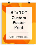 Custom Poster Print, 8x10, Upload Any Photos/Images, Personalized Photo Prints, DIY Your Own Poster, Photo to Poster Printing