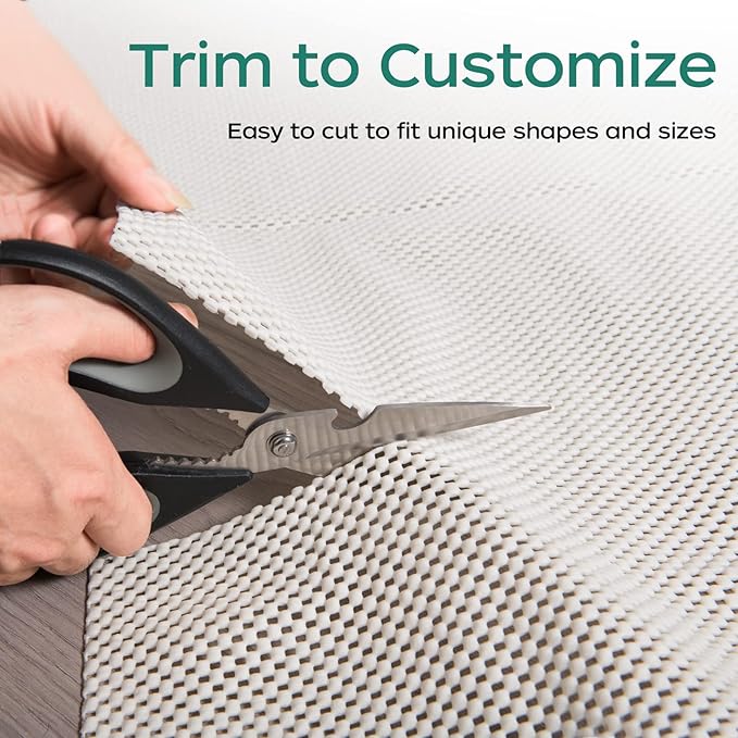 BAGAIL BASICS Non Slip Rug Pad Gripper 6 x 9 Feet Extra Thick Carpet Pads for Area Rugs and Hardwood Floors, Keep Your Rugs Safe and in Place
