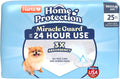 Hartz Miracle Guard Dog and Puppy Dog Pads Max Absorbency 24 Hour Use Odor Eliminating No Leaks, Regular Size 25 Count