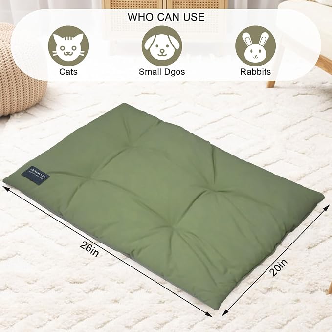 100% Cotton Cat Bed Mat,Warming Cat pad, Pet Warm Pad for Cats, Mat for Dog and Cats Indoor Bed Couch Sofa Floors,Water Resistant Warm Mattress Avaliable on Both Sides