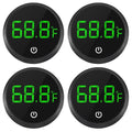 ACEIRMC 4pcs Fish Tank Digital Thermometer Accurate LED Display to ±0.9°F Tank Thermometer Aquarium Temperature Measurement Suitable for Fish, Axolotl, Turtle or Aquatic