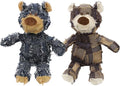 MAXBECK Dog Companion for Heavy Chewers- Indestructible Robust Bear Dog Toy, Resistant Squeaky Dog Toys for Heavy Chewers, Unbreakable Stuffed Plush Dog Toys for Aggressive Chewers (E-Navy+Purple)
