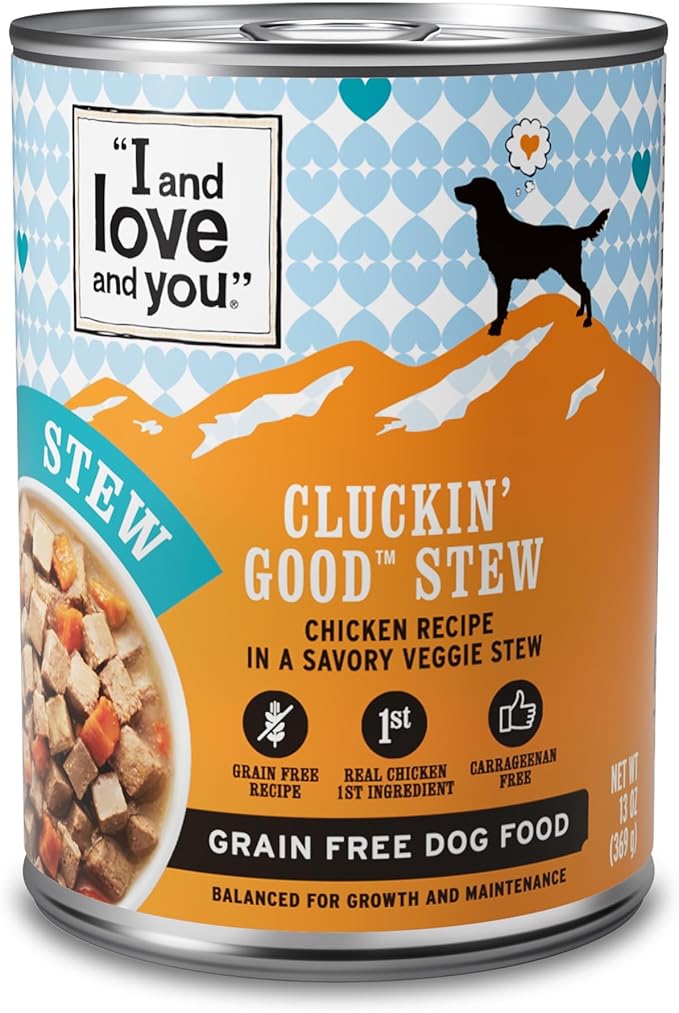 "I and love and you" Naked Essentials Wet Dog Food - Grain Free and Canned, Chicken, 13-Ounce, Pack of 12 Cans
