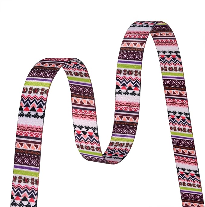 MarukoPet Dog Collar, Adjustable for Small Medium Large Dogs Puppy, Cute Design with Bohemia Floral Tribal Geometric Patterns Boys Girls Dog Collar(Pink Bohemia-XS)