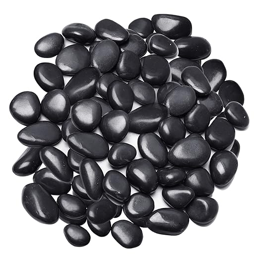 Terrarium Supplies,Virekm River Rocks, Decorative Ornamental Pebbles,Garden Landscaping Stones,Gravel Filler for Home Decoration Flower Bed Fish Tank Plants Vases Succulents