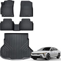 Auxko All Weather Floor Mats Cargo Mat Fit for 2025 2026 Kia K4 Sedan TPE Liners Accessories for Kia K4 Sedan 2025 2026 All Season Guard Odorless Anti-Slip Floor Mats Cargo Liner