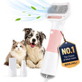 3 in 1 Pet Hair Dryers And Comb Brush High Velocity Blower for Dog Grooming | Portable Quiet Handheld Slicker with Steam Deshedding Intelligent Airflow System for Cats, Puppies and Professional(Pink)