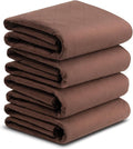 Bed Pads Washable Waterproof 36x52 Inch (4 Pack), Extra Large Washable Pads for Incontinence, Bed Wetting, and Pet Protection, Brown Ideal for Elderly, Adults, Kids and Pets